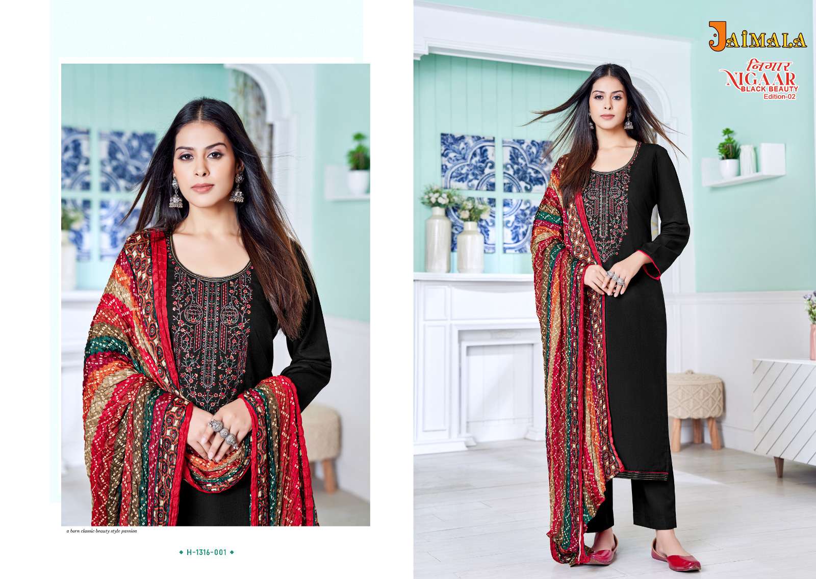 ALOK SUITS JAIMALA NIGAAR BLACK BEAUTY EDITION VOL 2 