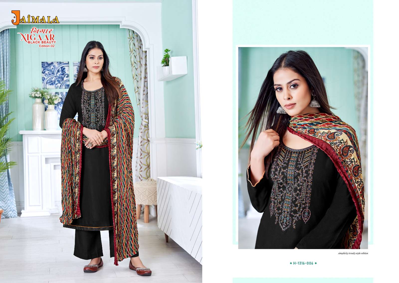 ALOK SUITS JAIMALA NIGAAR BLACK BEAUTY EDITION VOL 2 