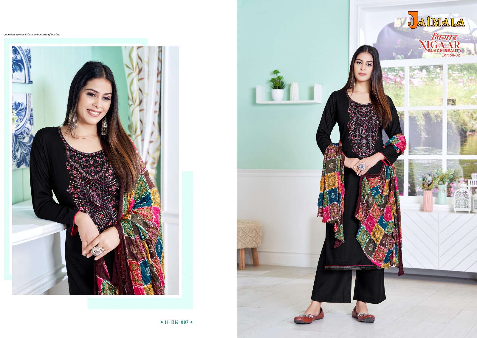 ALOK SUITS JAIMALA NIGAAR BLACK BEAUTY EDITION VOL 2 