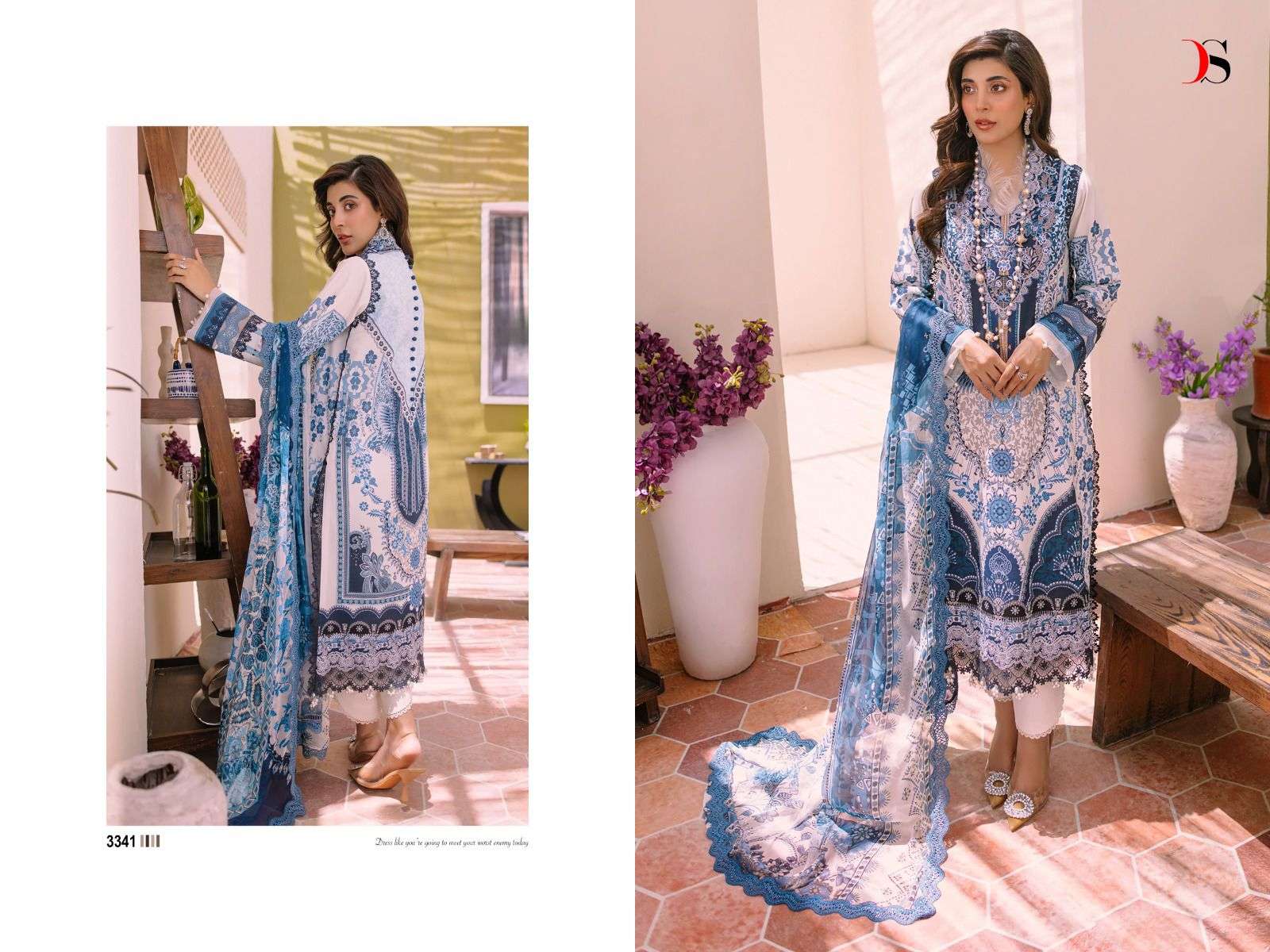 DEEPSY SUITS FIRDOUS BLISS LAWN 23