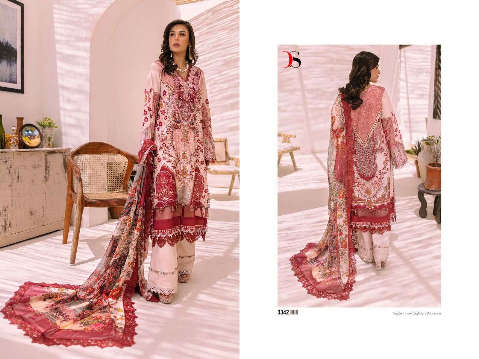 DEEPSY SUITS FIRDOUS BLISS LAWN 23