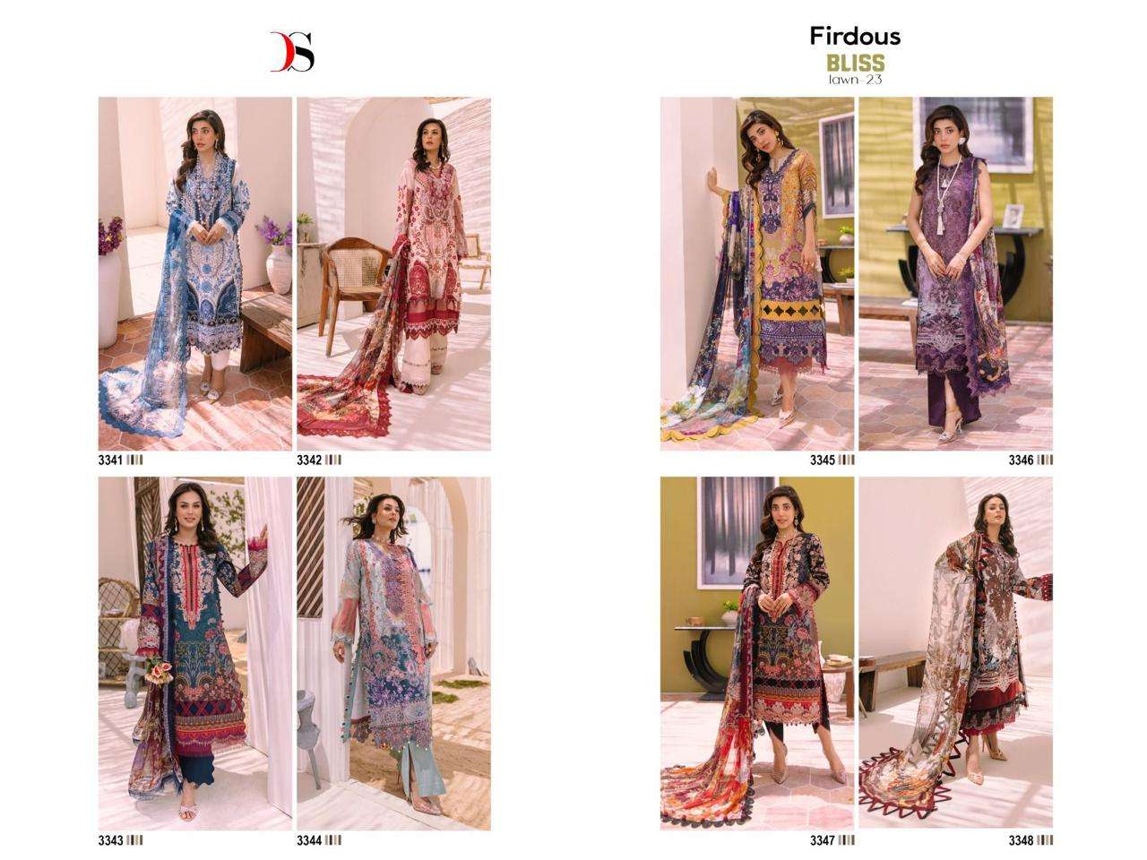 DEEPSY SUITS FIRDOUS BLISS LAWN 23