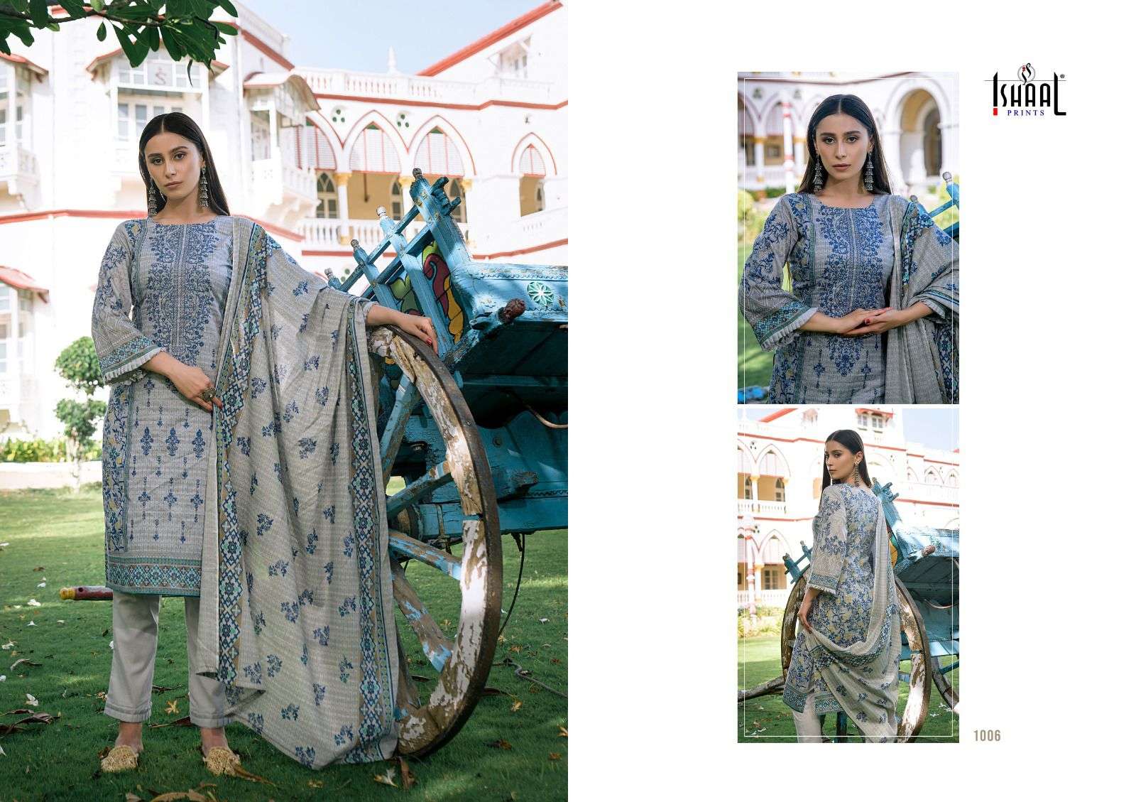 ISHAAL PRINTS EMBROIDERED LAWN COMBO