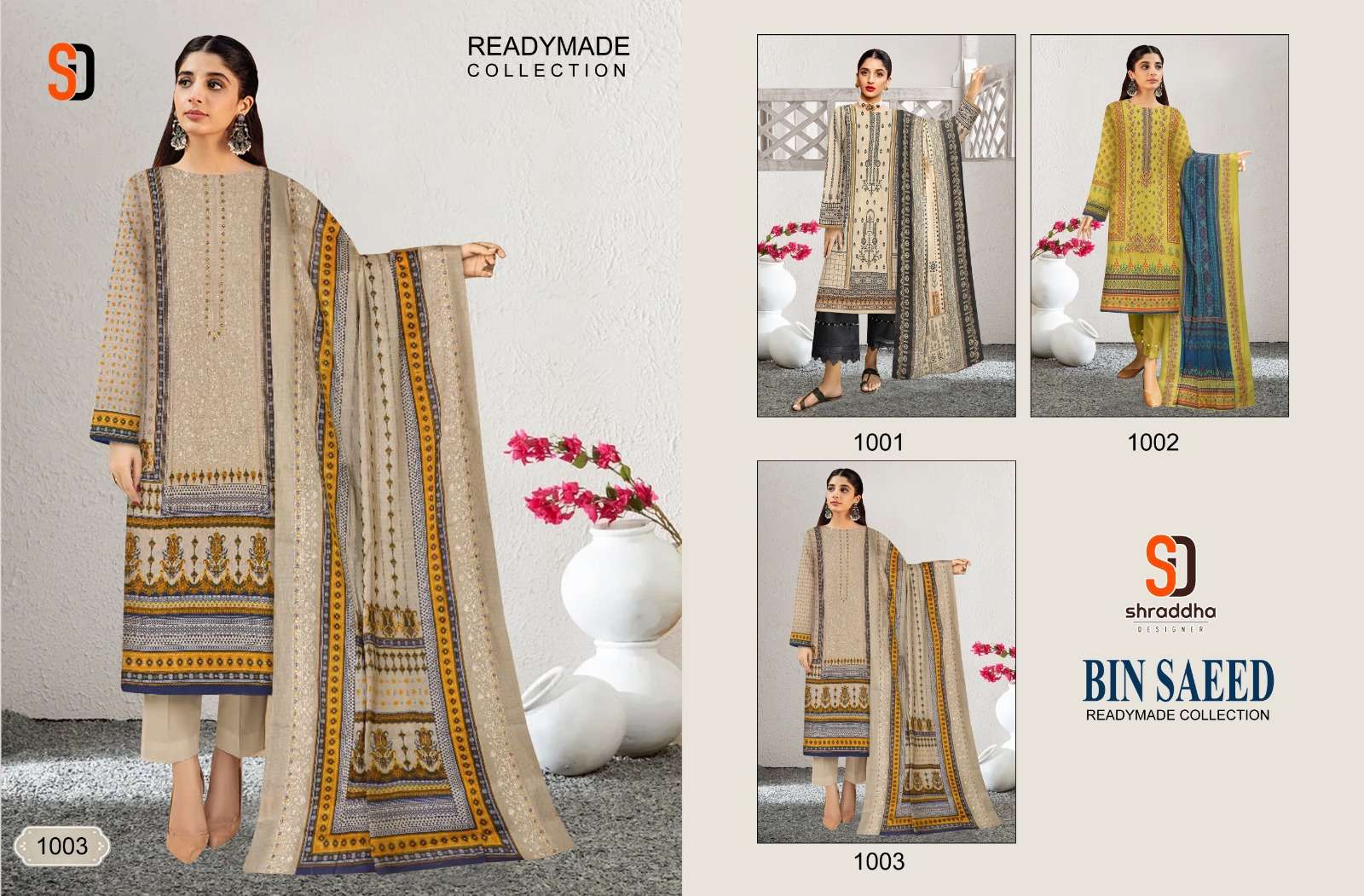 SHARADDHA DESIGNER BIN SAEED VOL 1 READYMADE COLLECTION