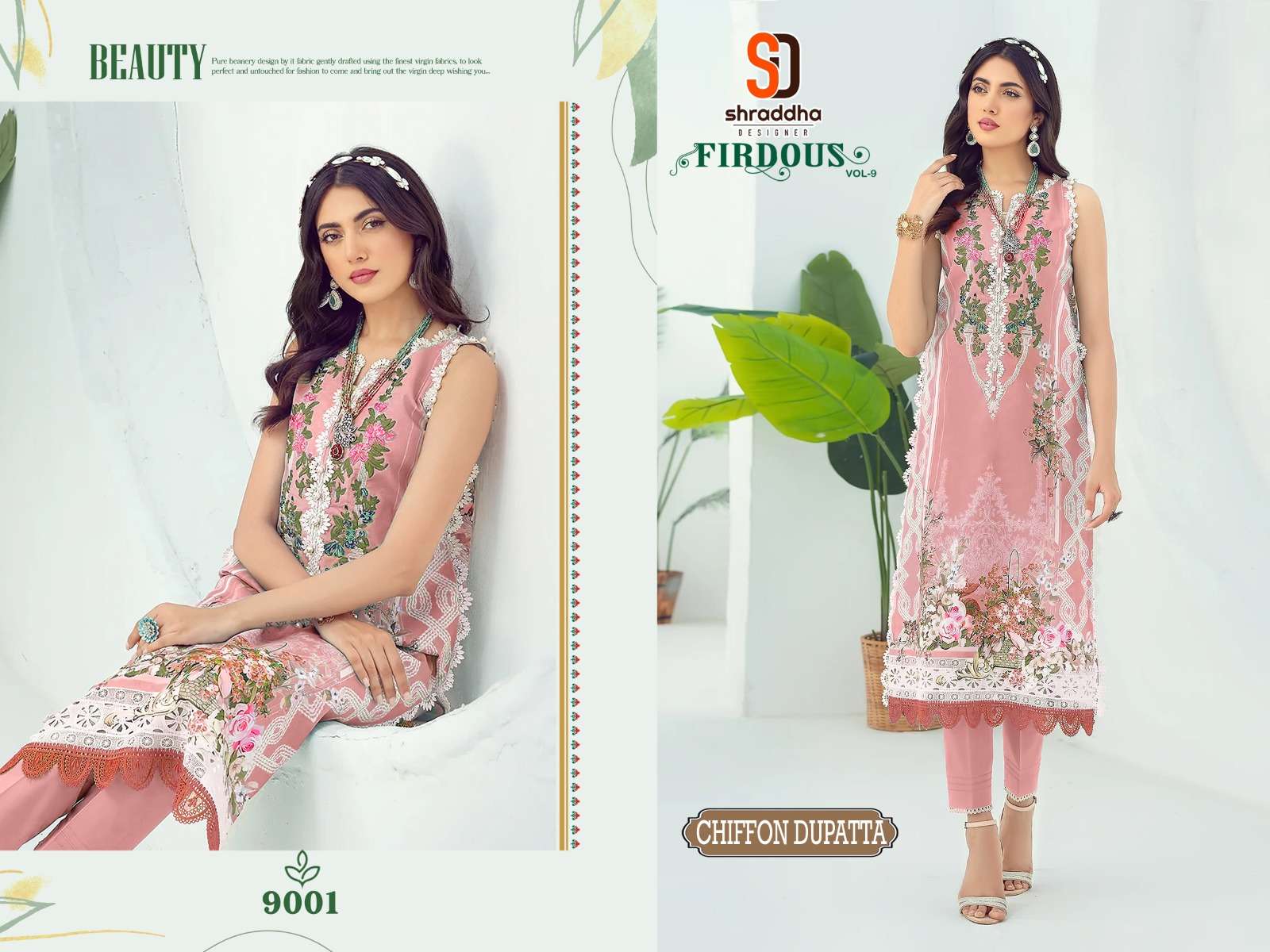 SHARADDHA DESIGNER FIRDOUS VOL 9 SPECIAL COLOUR EDITION