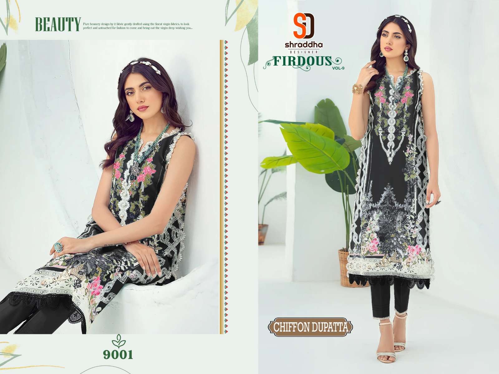 SHARADDHA DESIGNER FIRDOUS VOL 9 SPECIAL COLOUR EDITION