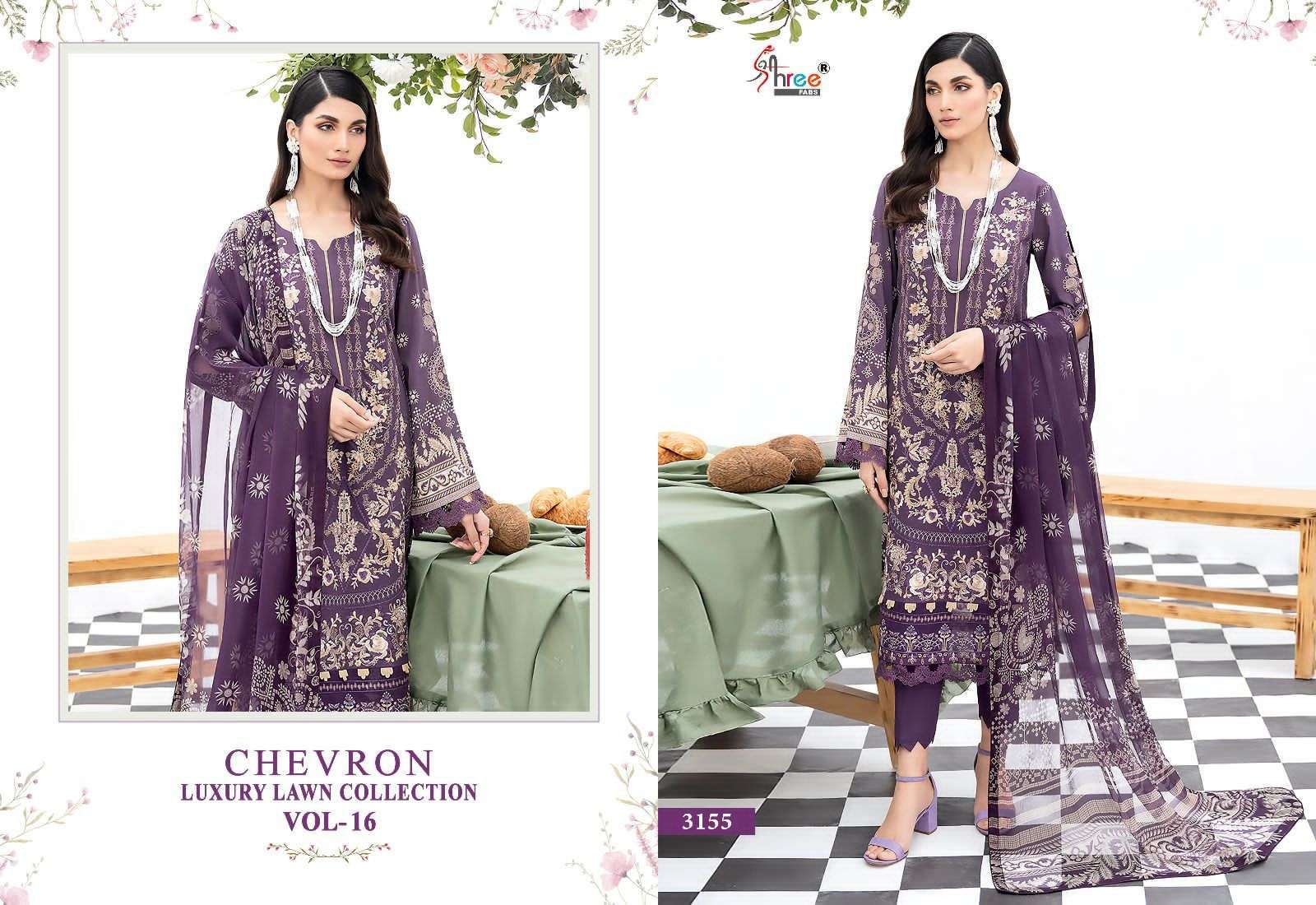 SHREE FABS CHEVRON LUXURY LAWN COLLECTION VOL 16