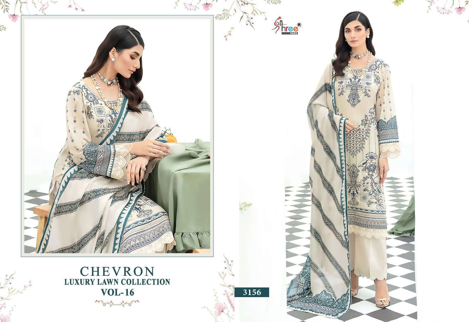 SHREE FABS CHEVRON LUXURY LAWN COLLECTION VOL 16