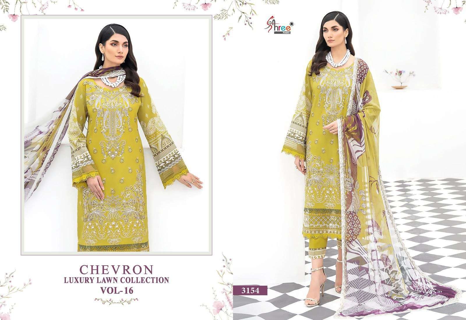 SHREE FABS CHEVRON LUXURY LAWN COLLECTION VOL 16