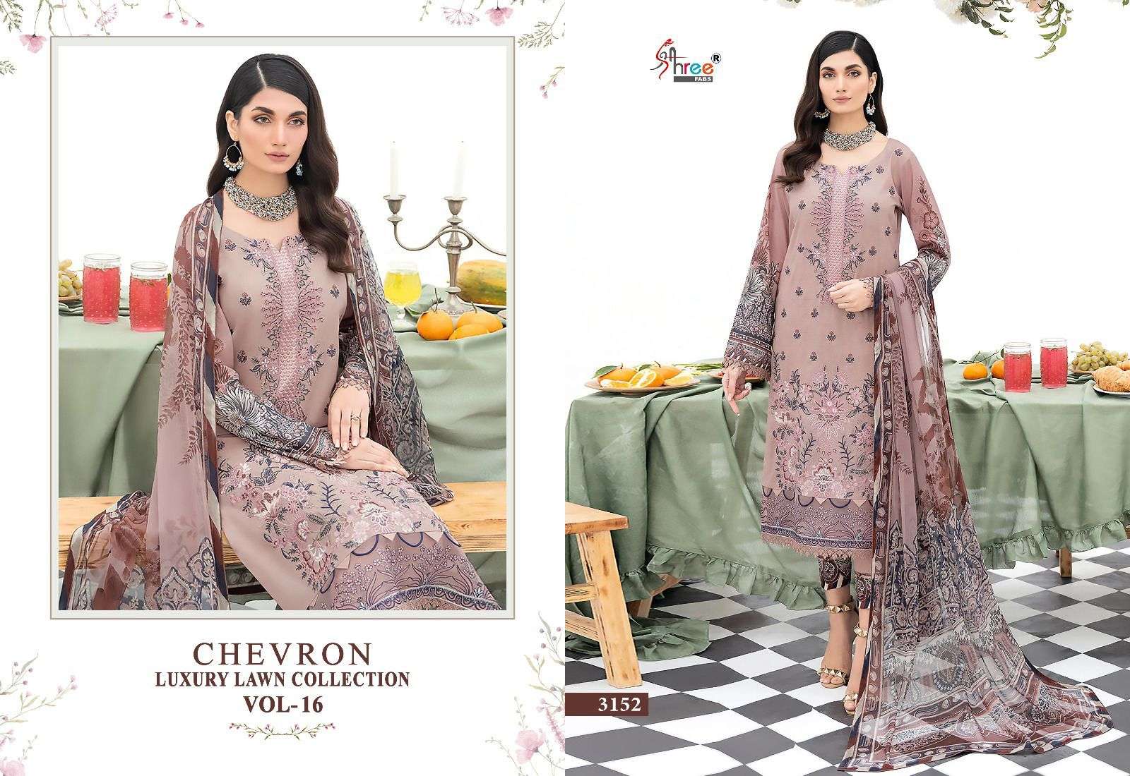 SHREE FABS CHEVRON LUXURY LAWN COLLECTION VOL 16