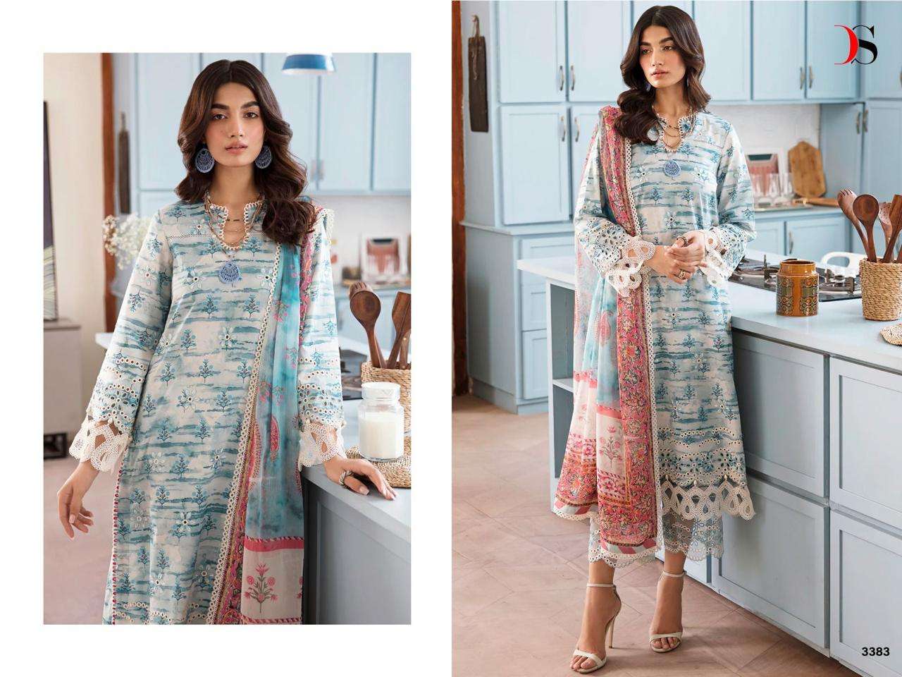 DEEPSY SUITS AFREOZEH CHIKANKARI LAWN 23