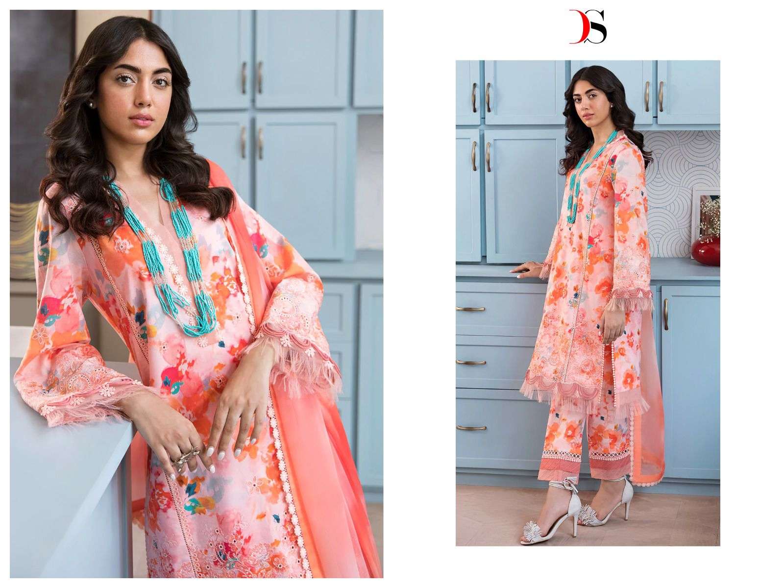 DEEPSY SUITS AFREOZEH CHIKANKARI LAWN 23