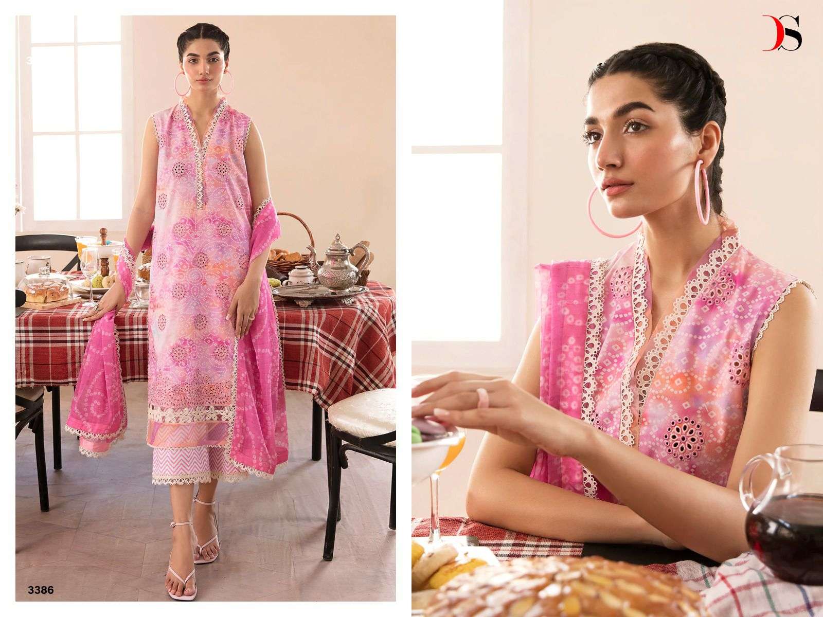 DEEPSY SUITS AFREOZEH CHIKANKARI LAWN 23