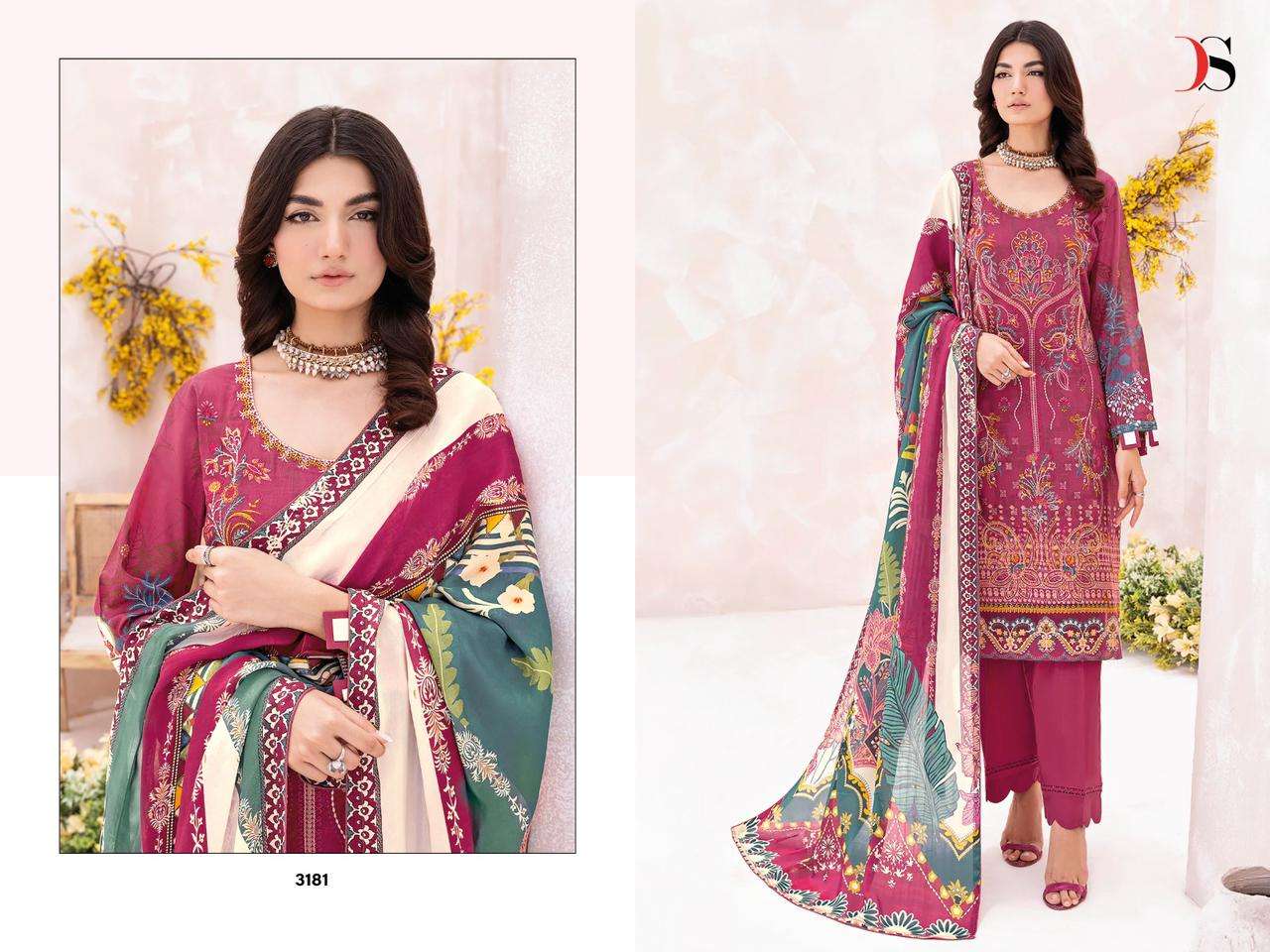 DEEPSY SUITS CHEVERON LAWN VOL 8