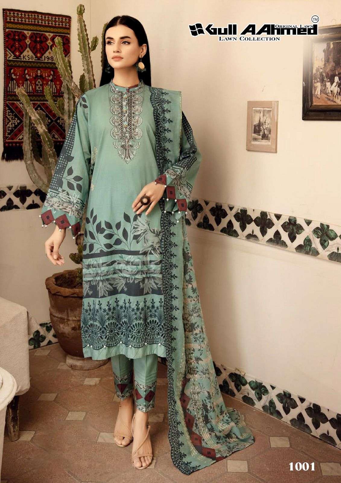 GULL AAHMED ZARQASH EMBROIDERED LAWN COLLECTION