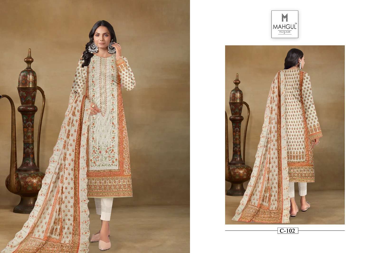 SHARADDHA DESIGNER MAHGUL CHEVRON VOL 1