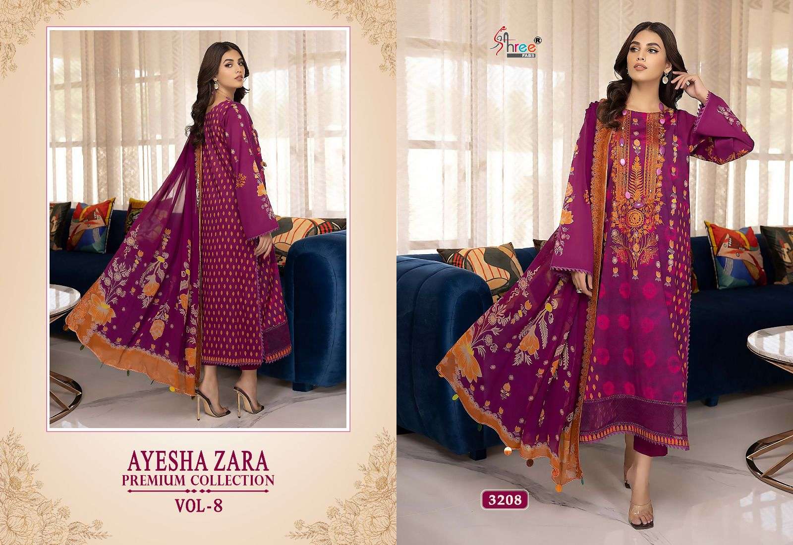 SHREE FAB AYESHA ZARA PREMIUM COLLECTION VOL 8 