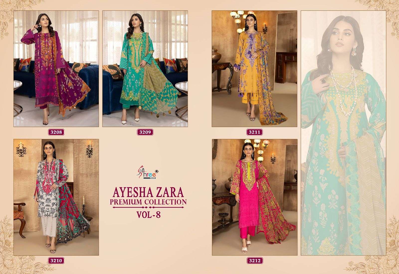 SHREE FAB AYESHA ZARA PREMIUM COLLECTION VOL 8 