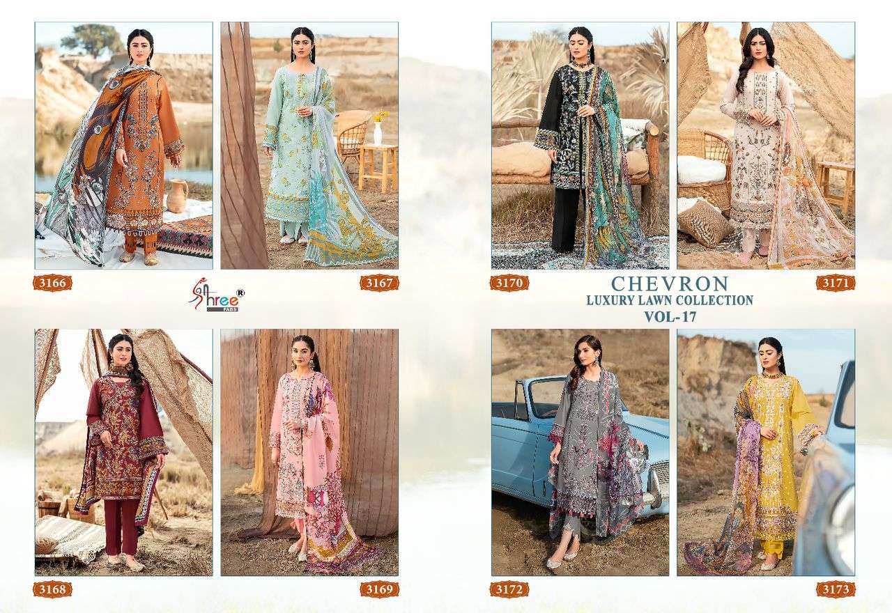 SHREE FABS CHEVRON LUXURY LAWN COLLECTION VOL 17