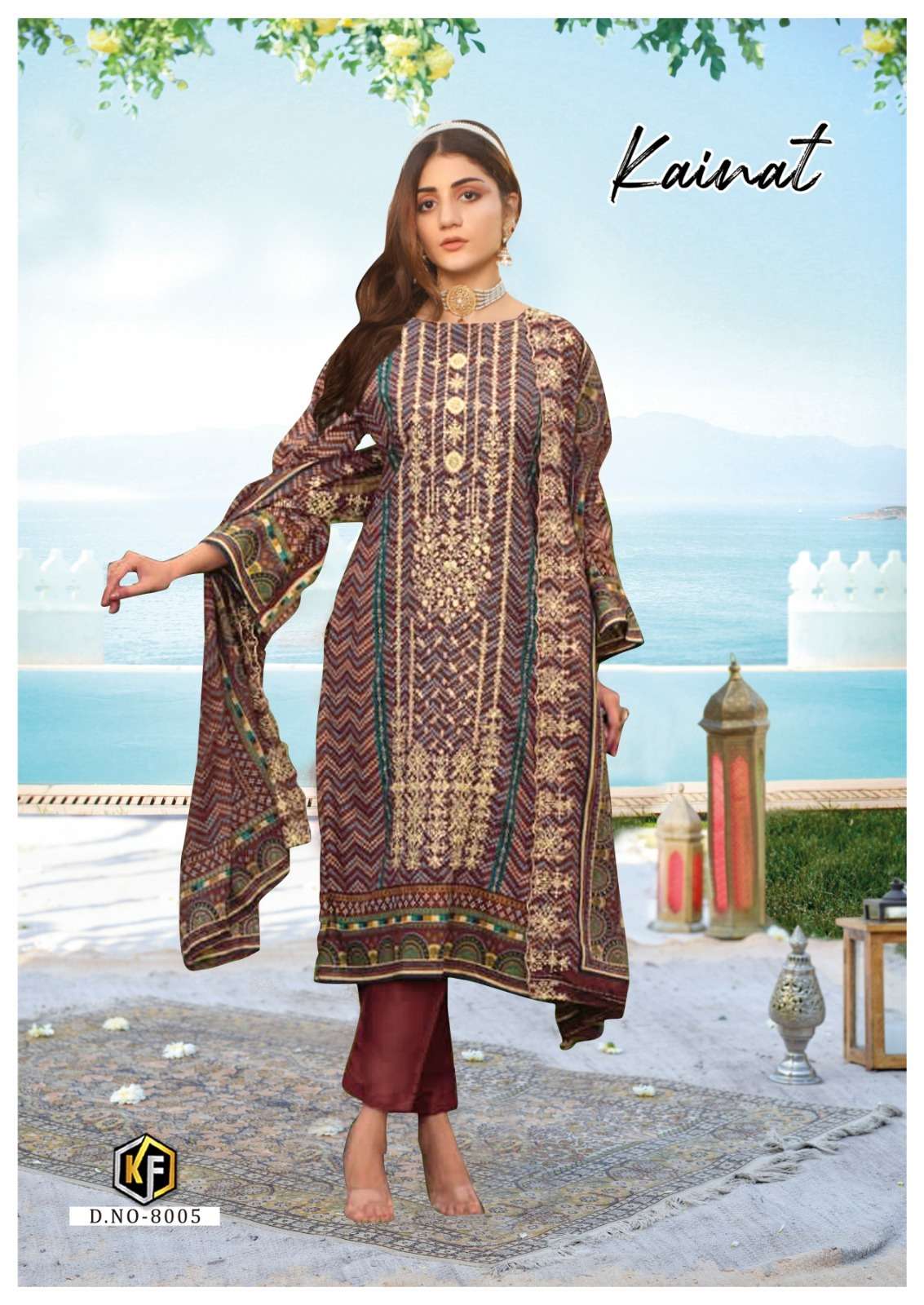KEVAL FAB KAINAT LUXURY LAWN COLLECTION VOL 8 