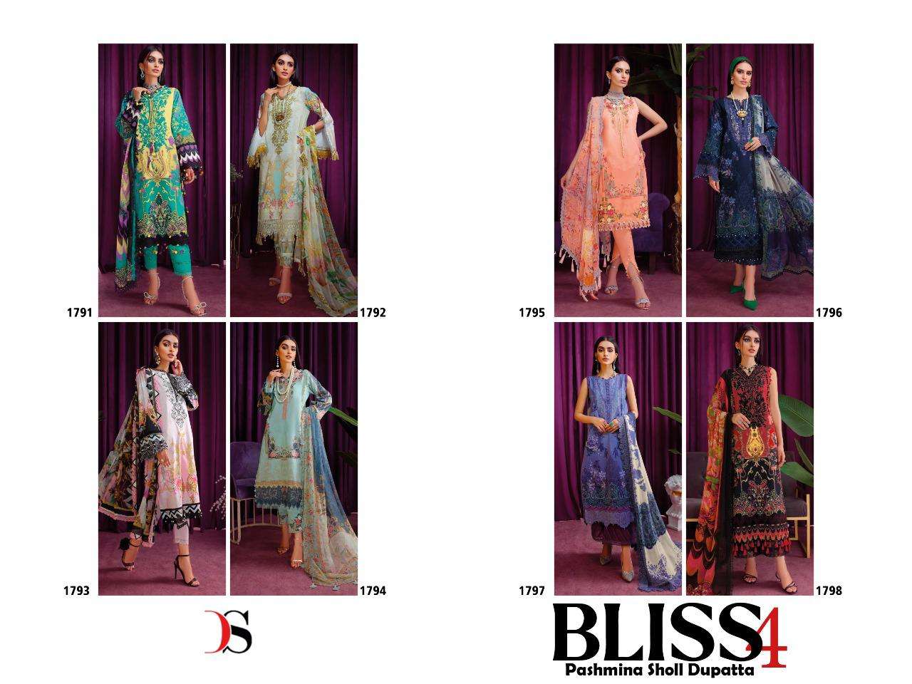 DEEPSY SUITS BLISS 22 VOL 4 PASHMINA COLLECTION 
