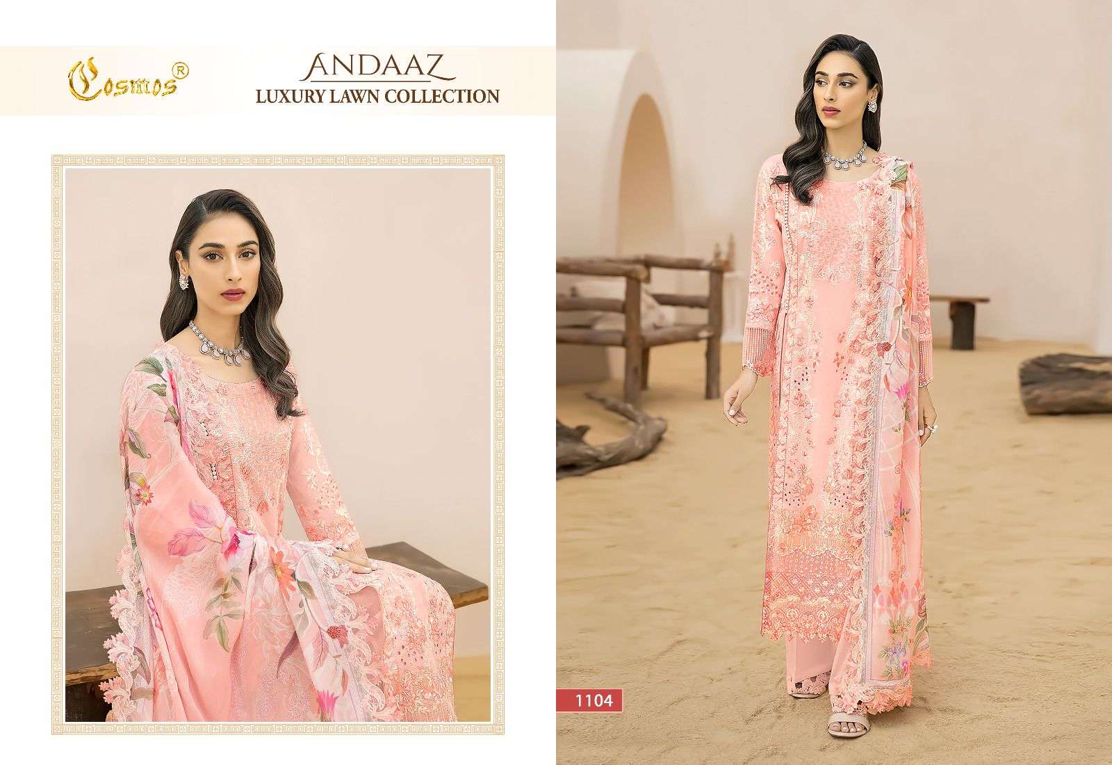 COSMOS FASHION ANDAAZ LUXURY LAWN COLLECTION 
