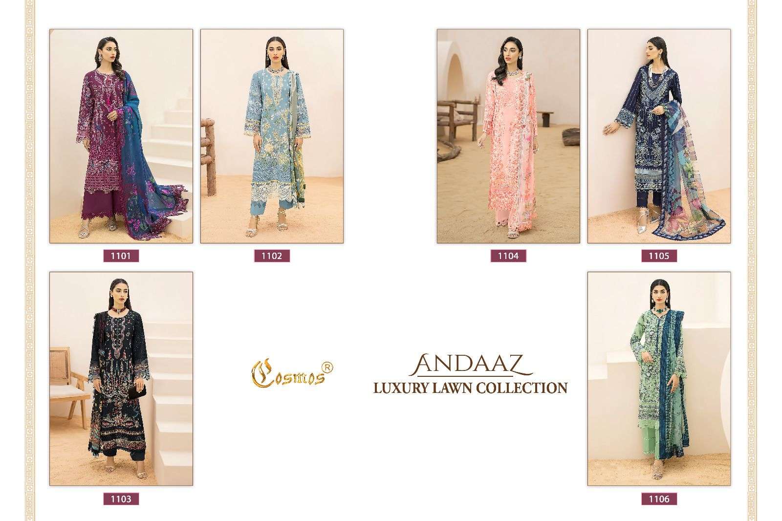 COSMOS FASHION ANDAAZ LUXURY LAWN COLLECTION 