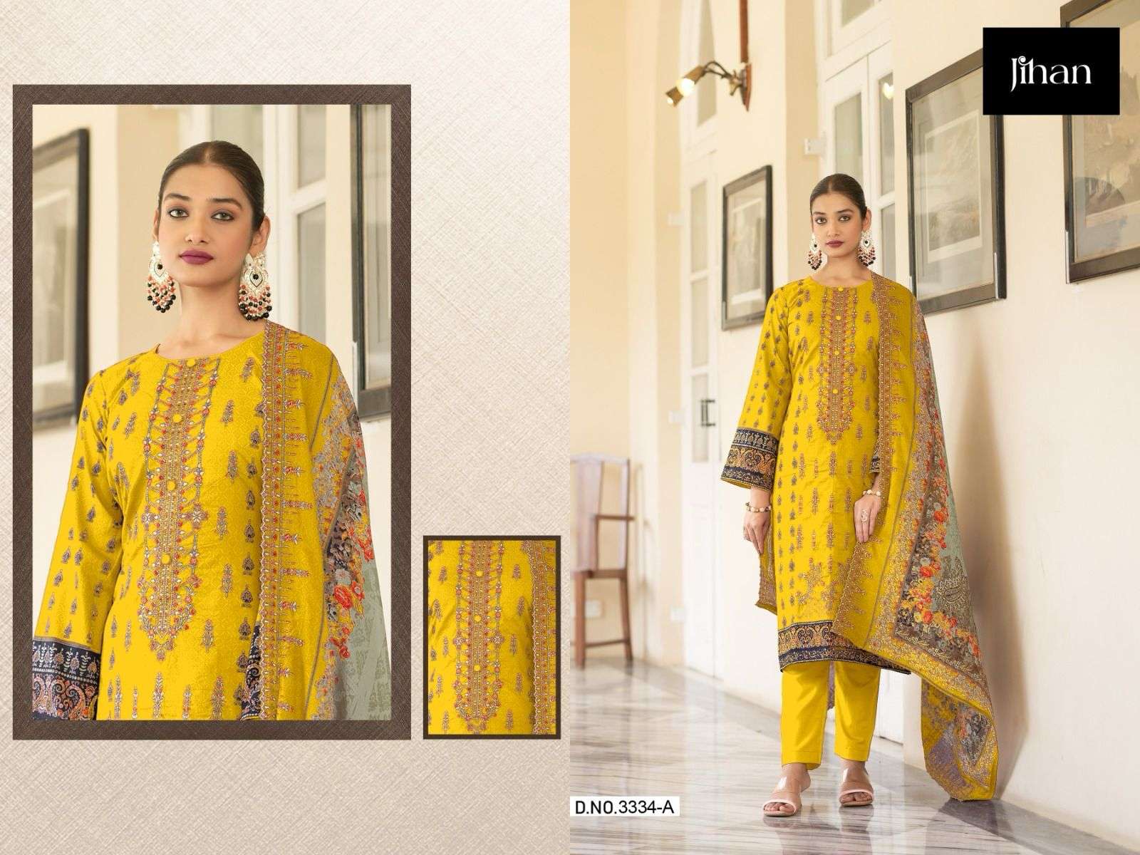 JIHAN BIN SAEED LAWN PRINTED DUPATTA COLLECTION