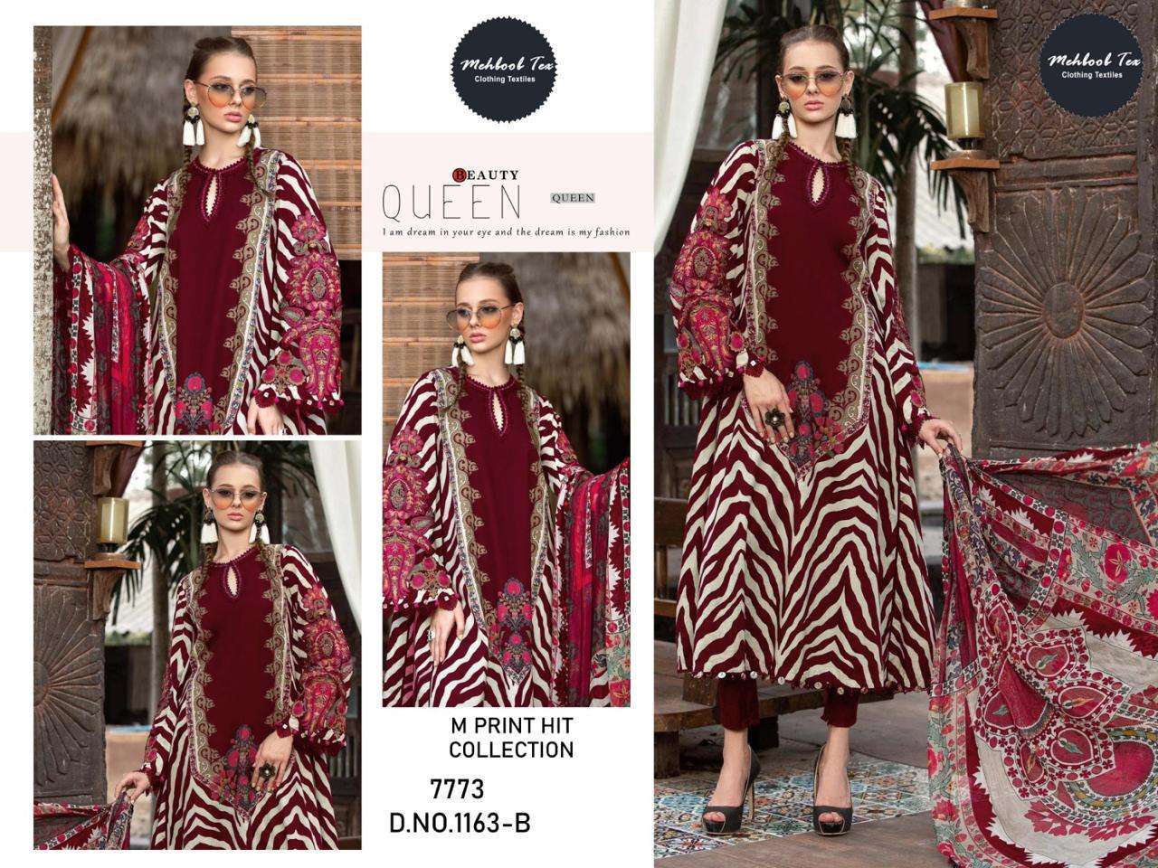 MEHBOOB TEX M PRINT HIT COLLECTION D NO 1163