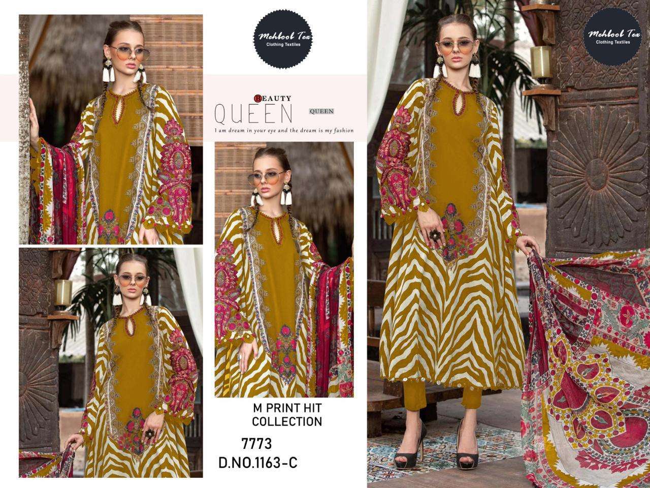 MEHBOOB TEX M PRINT HIT COLLECTION D NO 1163