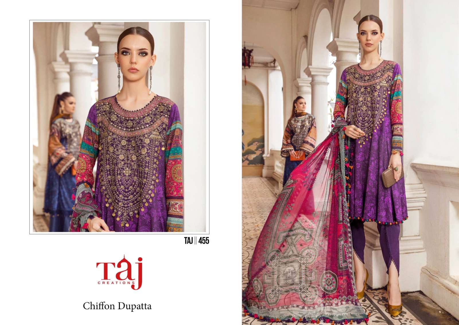 TAJ CREATION D NO 455 AND  456