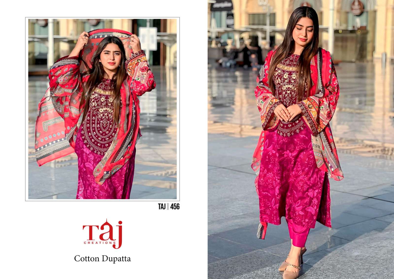 TAJ CREATION D NO 455 AND  456