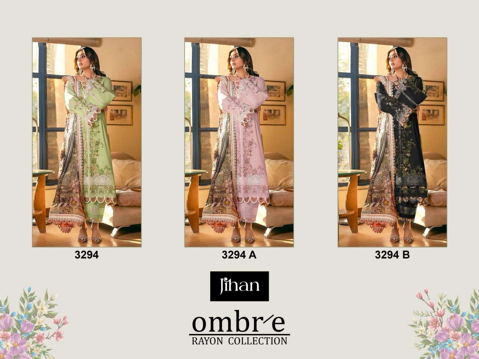 JIHAN FIRDOUS OMBRÃ‰ RAYON COLLECTION 