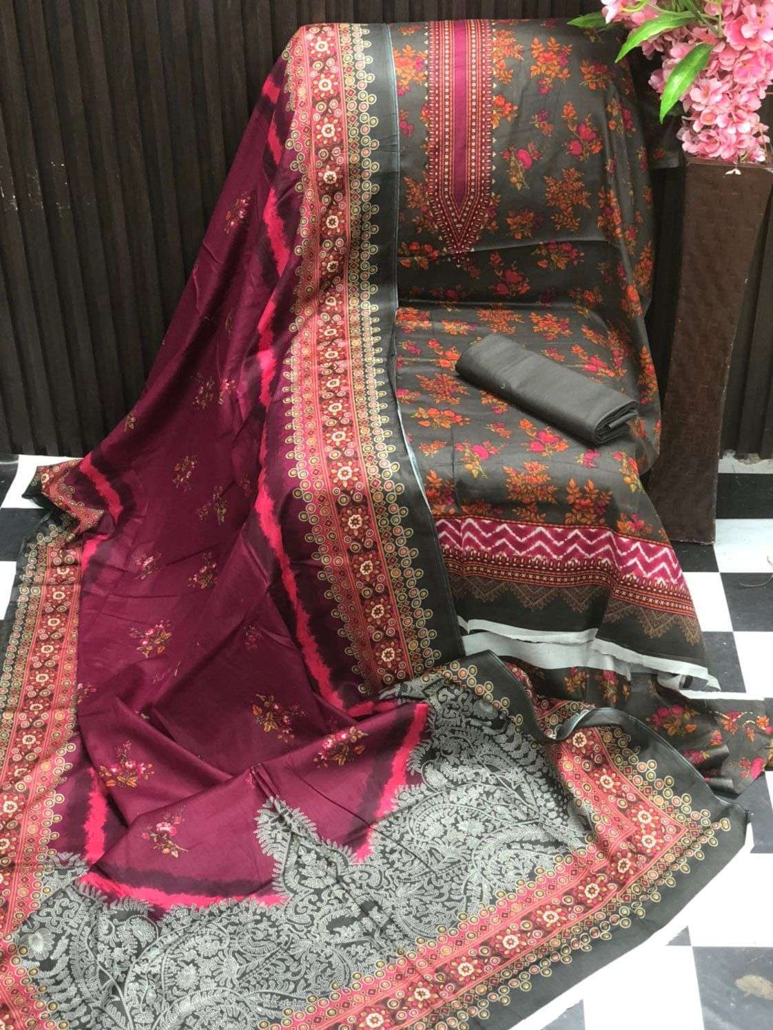 ORIGINAL PAKISTANI BIN SAEED PRINTED LAWN ORIGINAL