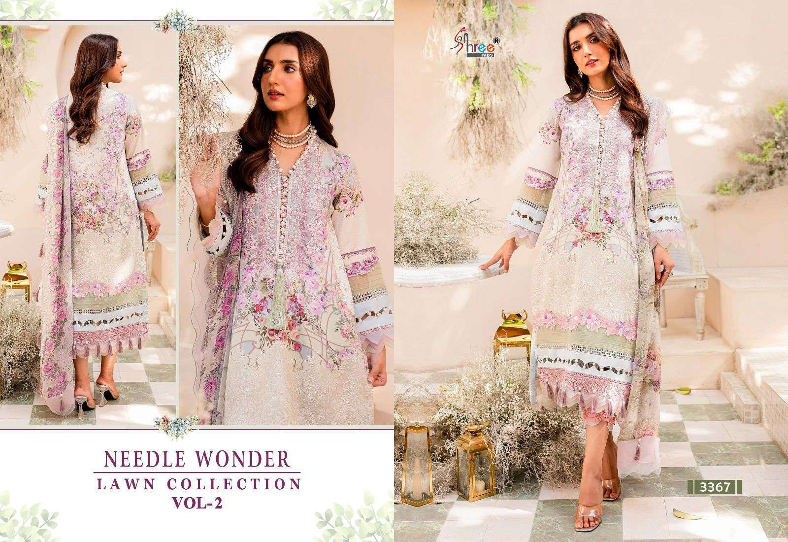 SHREE FABS NEEDLE WONDER LAWN COLLECTION VOL 2