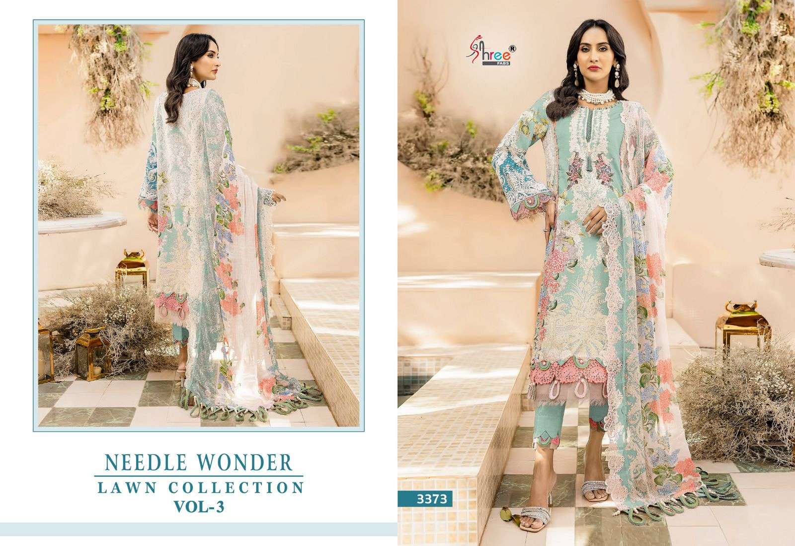 SHREE FABS NEEDLE WONDER  LAWN COLLECTION VOL 3