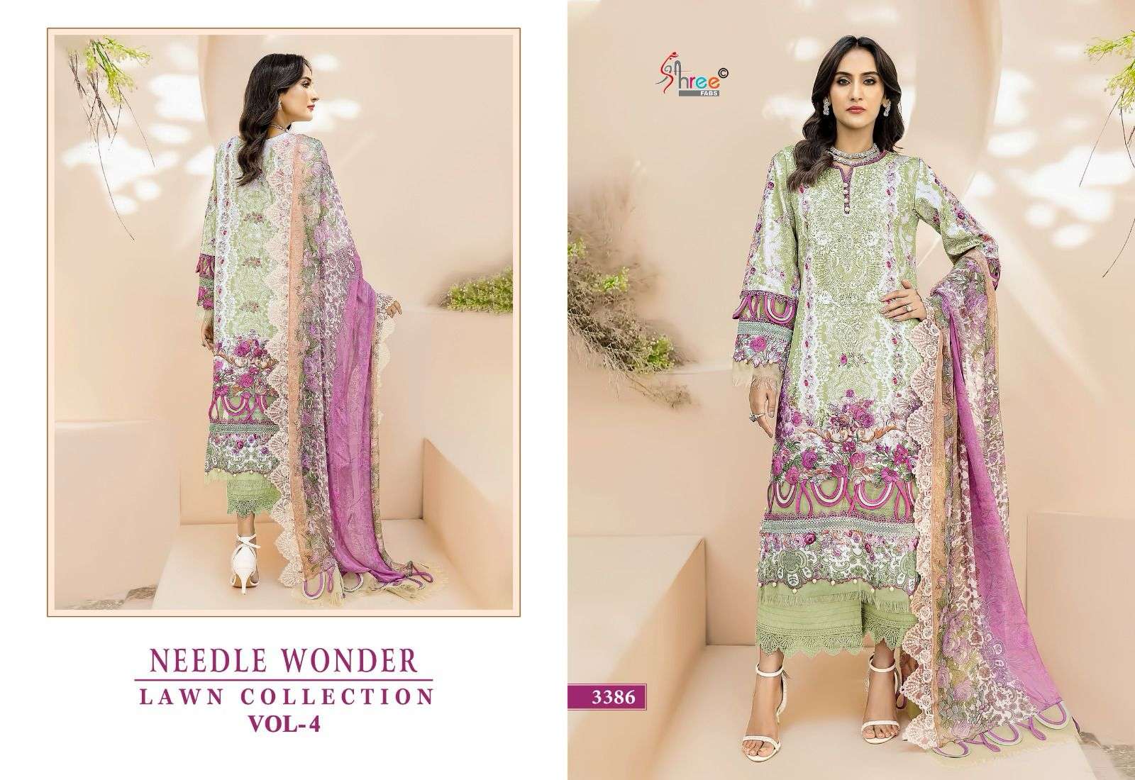 SHREE FABS NEEDLE WONDER LAWN COLLECTION VOL 4 