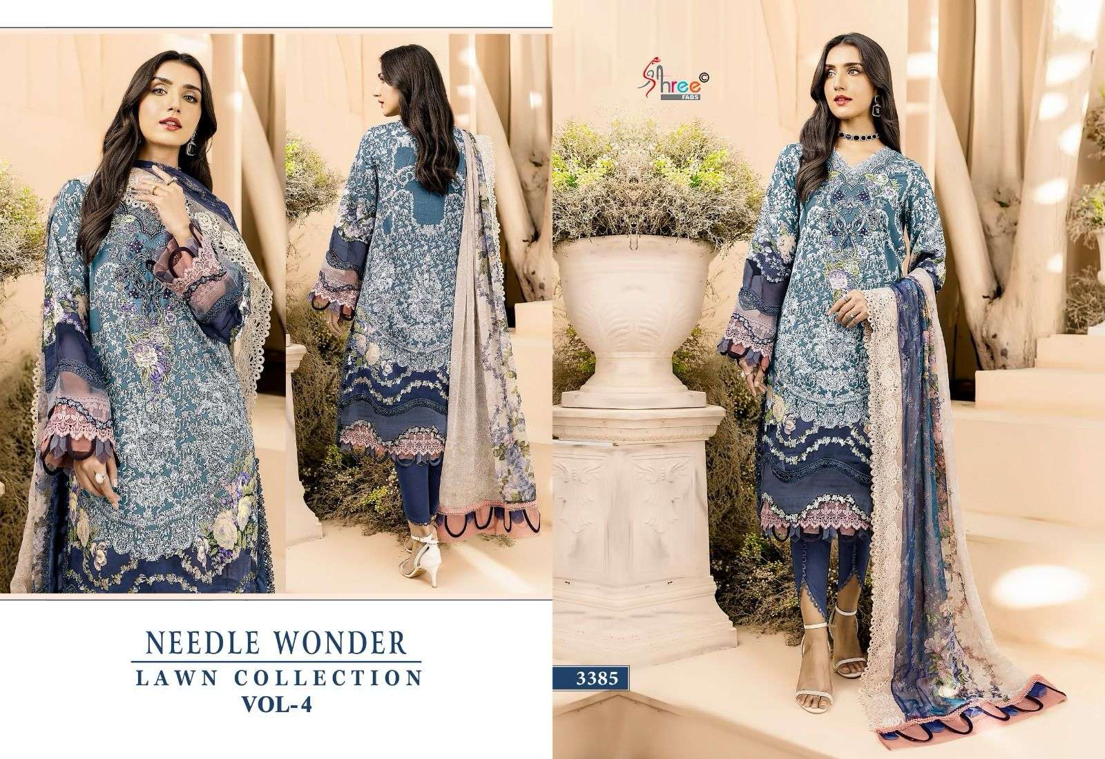 SHREE FABS NEEDLE WONDER LAWN COLLECTION VOL 4 