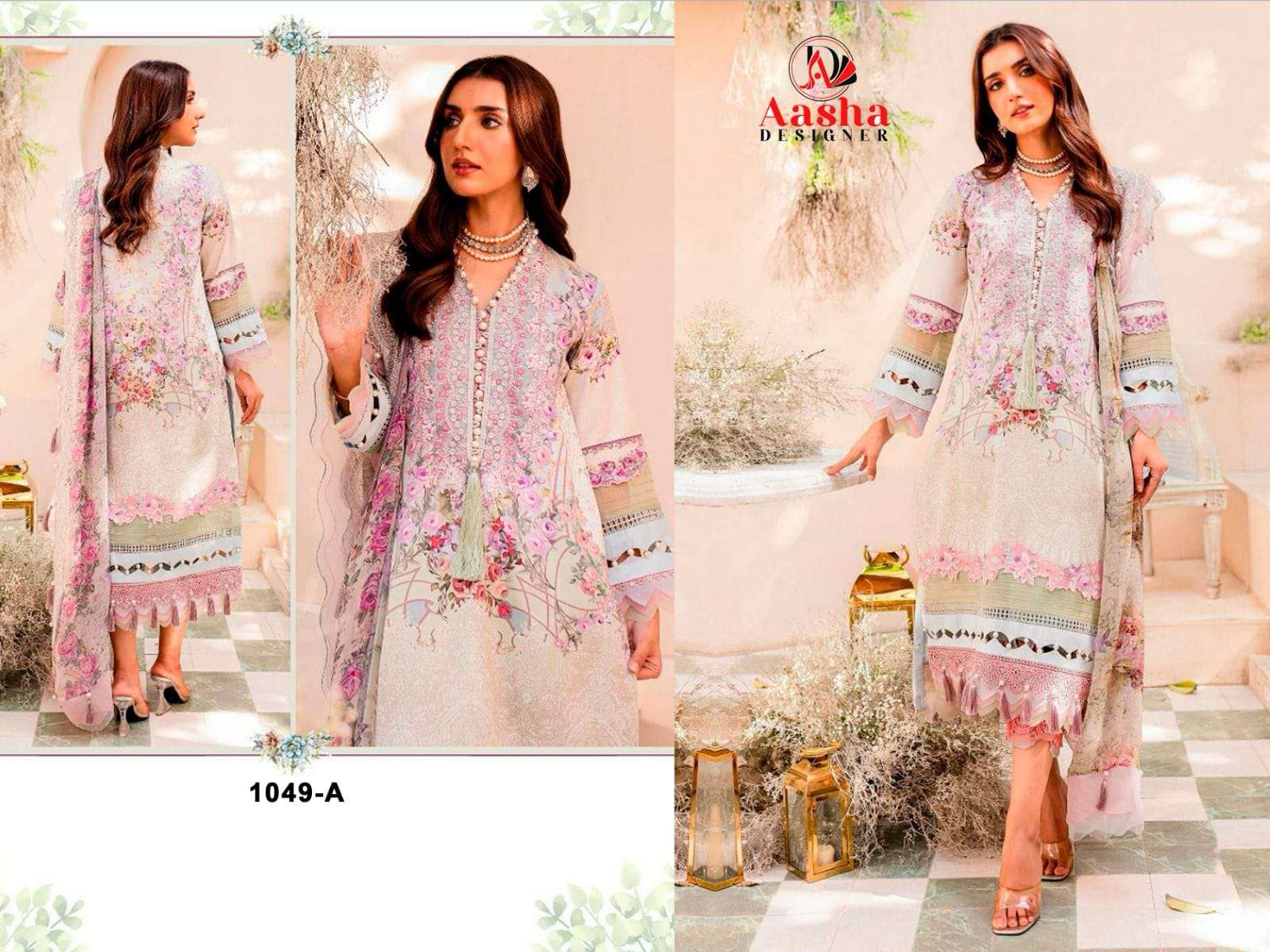 AASHA DESIGNER NEEDLE WONDER LAWN COLLECTION VOL 4 