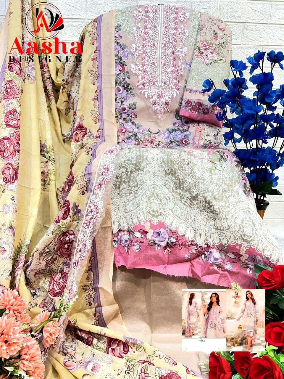 AASHA DESIGNER NEEDLE WONDER LAWN COLLECTION VOL 4 