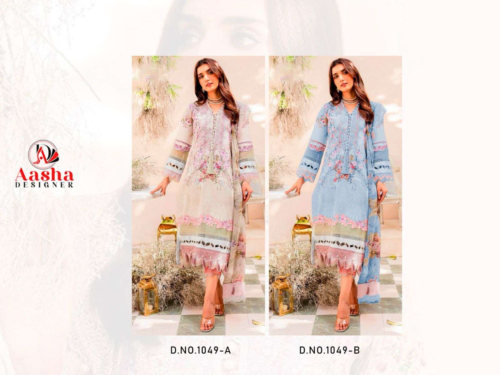 AASHA DESIGNER NEEDLE WONDER LAWN COLLECTION VOL 4 