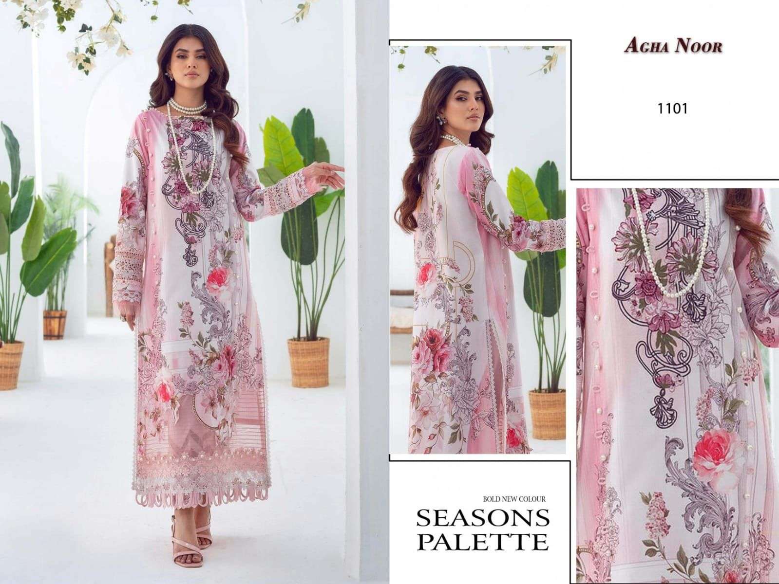 AGHA NOOR LUXURY LAWN COLLECTION VOL 11 