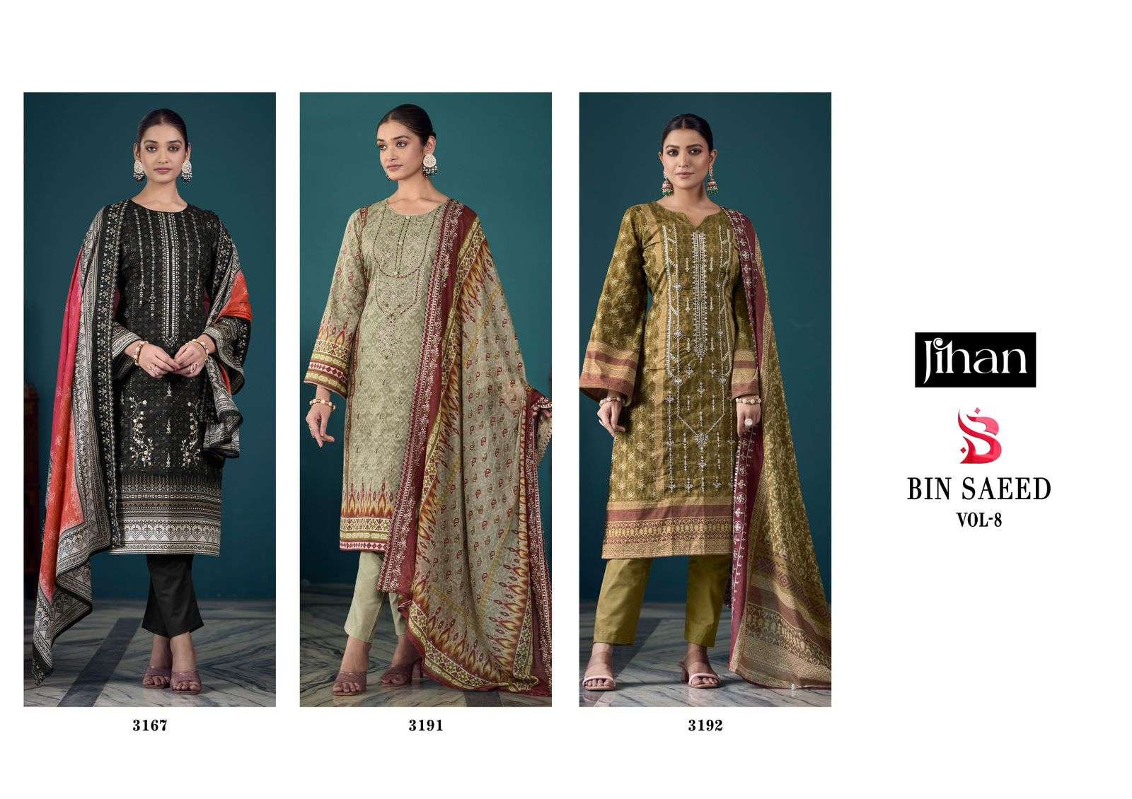 JIHAN BIN SAEED LAWN COLLECTION VOL 8 