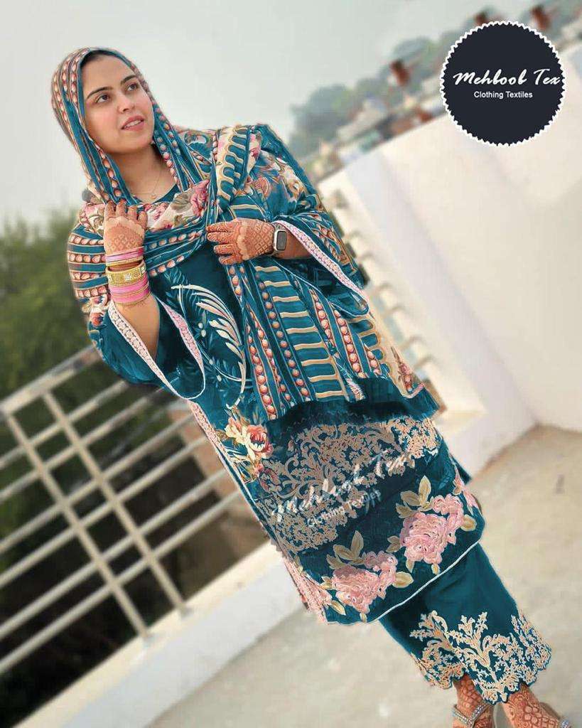 MEHBOOB TEX FIRDOUS BLACK BERRY EXCLUSIVE COLLECTION 