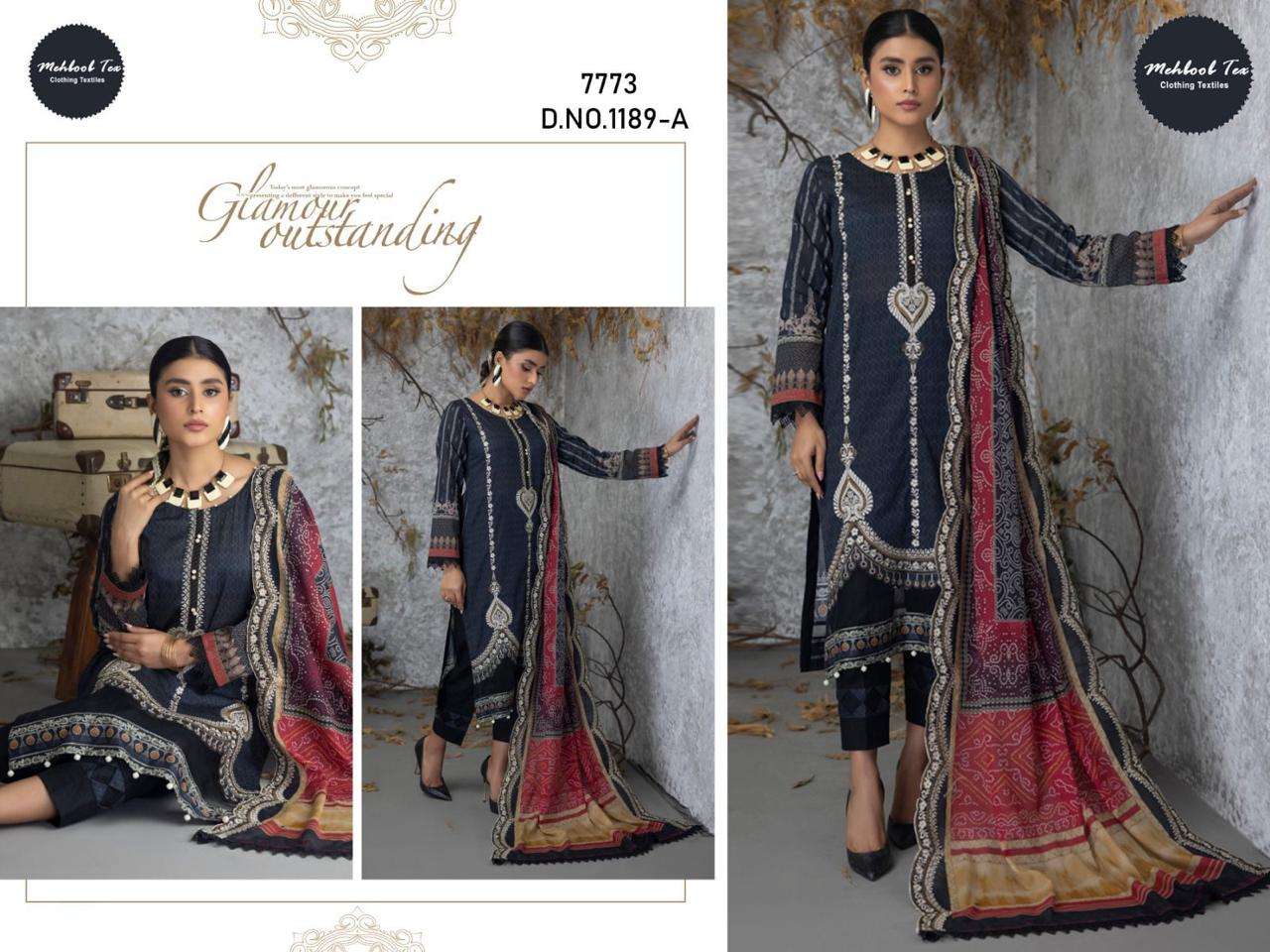 MEHBOOB TEX MARIA B MPRINT SPRING SUMMER COLLECTION D NO 1189 A & B