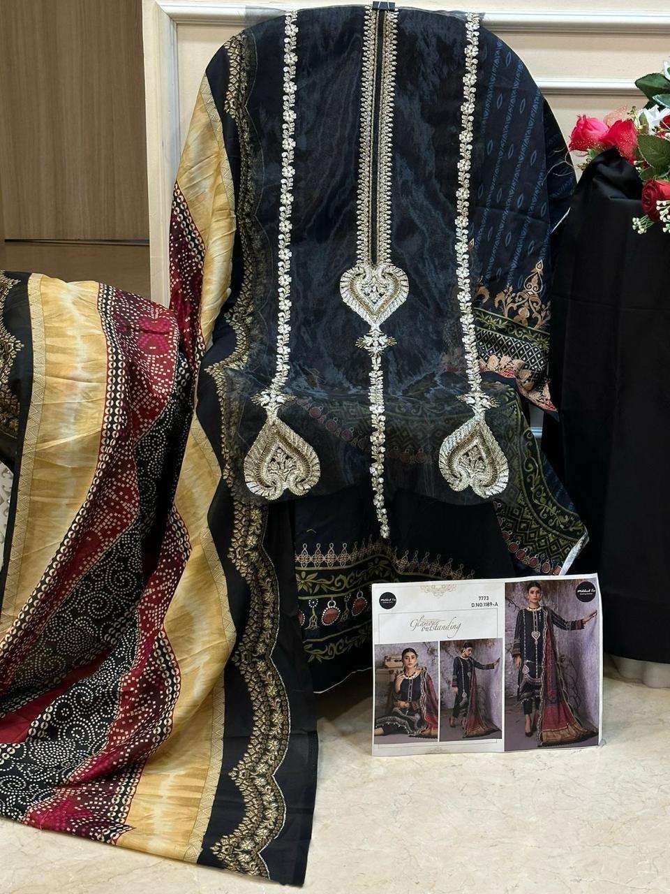 MEHBOOB TEX MARIA B MPRINT SPRING SUMMER COLLECTION D NO 1189 A & B