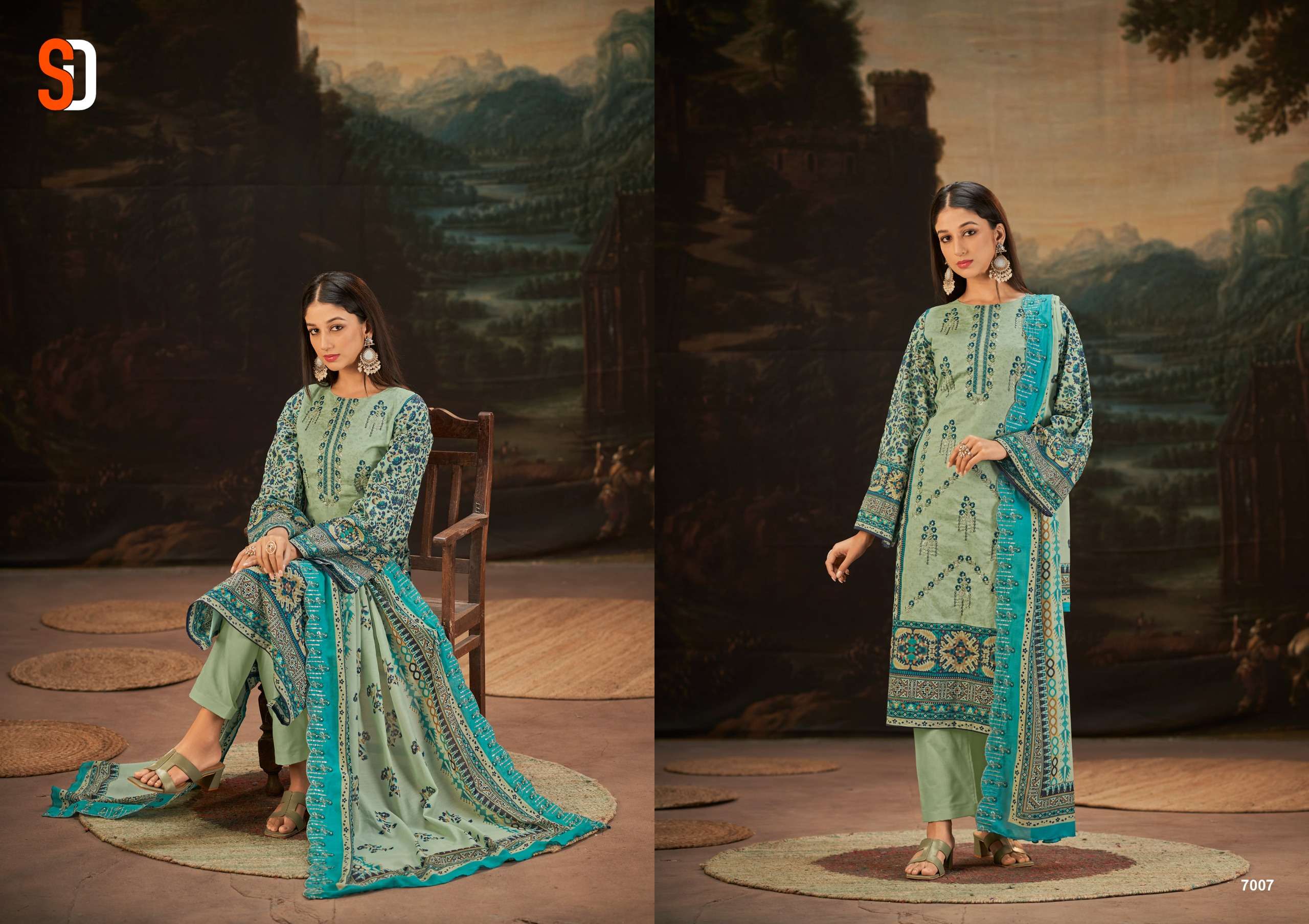 SHARADDHA DESIGNER BIN SAEED LAWN COLLECTION VOL 7