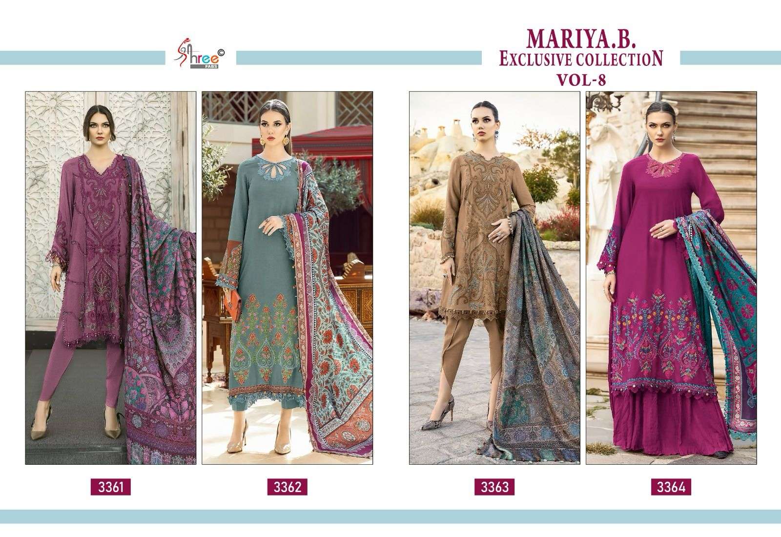SHREE FABS MARIA B EXCLUSIVE COLLECTION VOL 8 