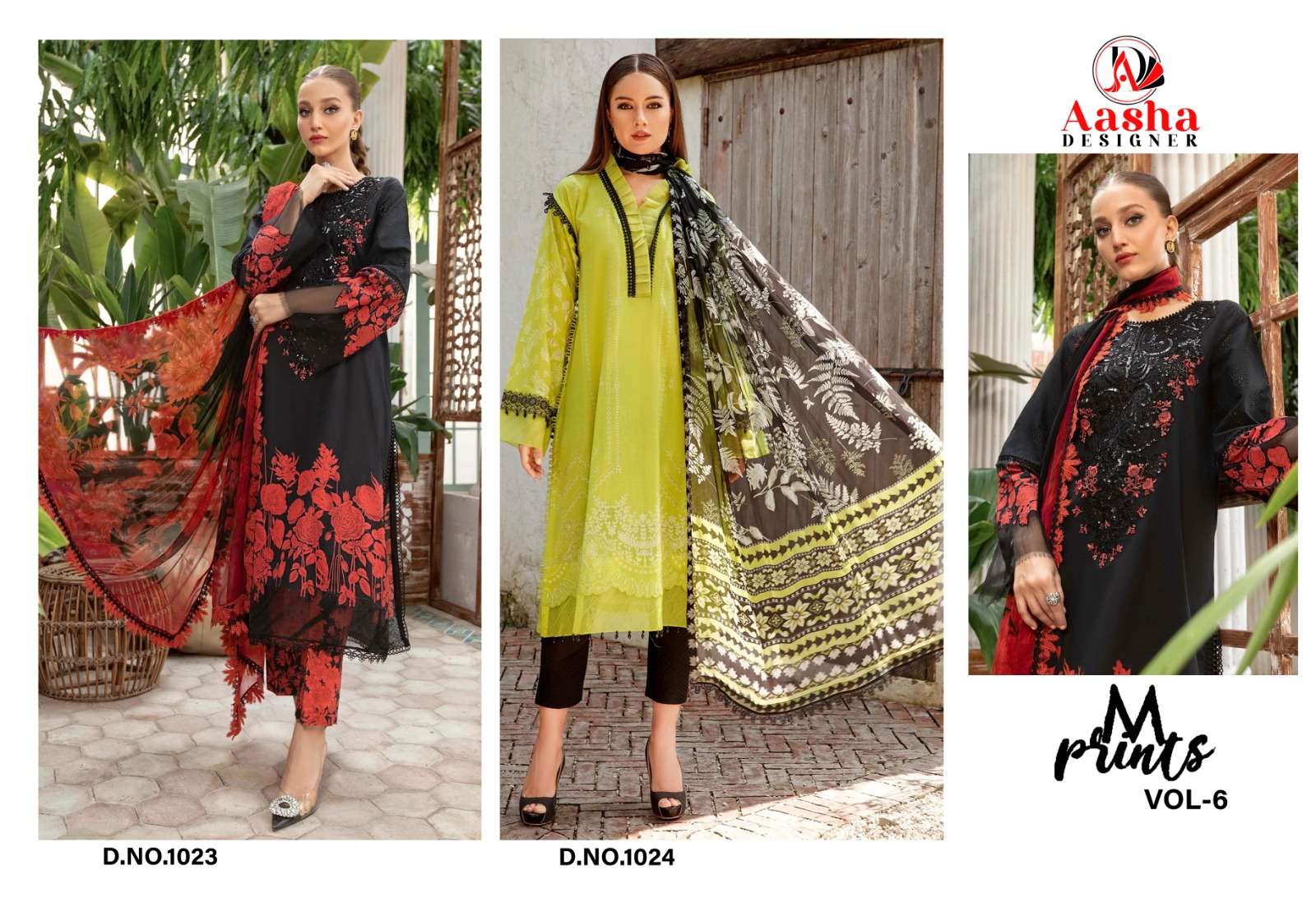 AASHA DESIGNER M PRINTS VOL 6 