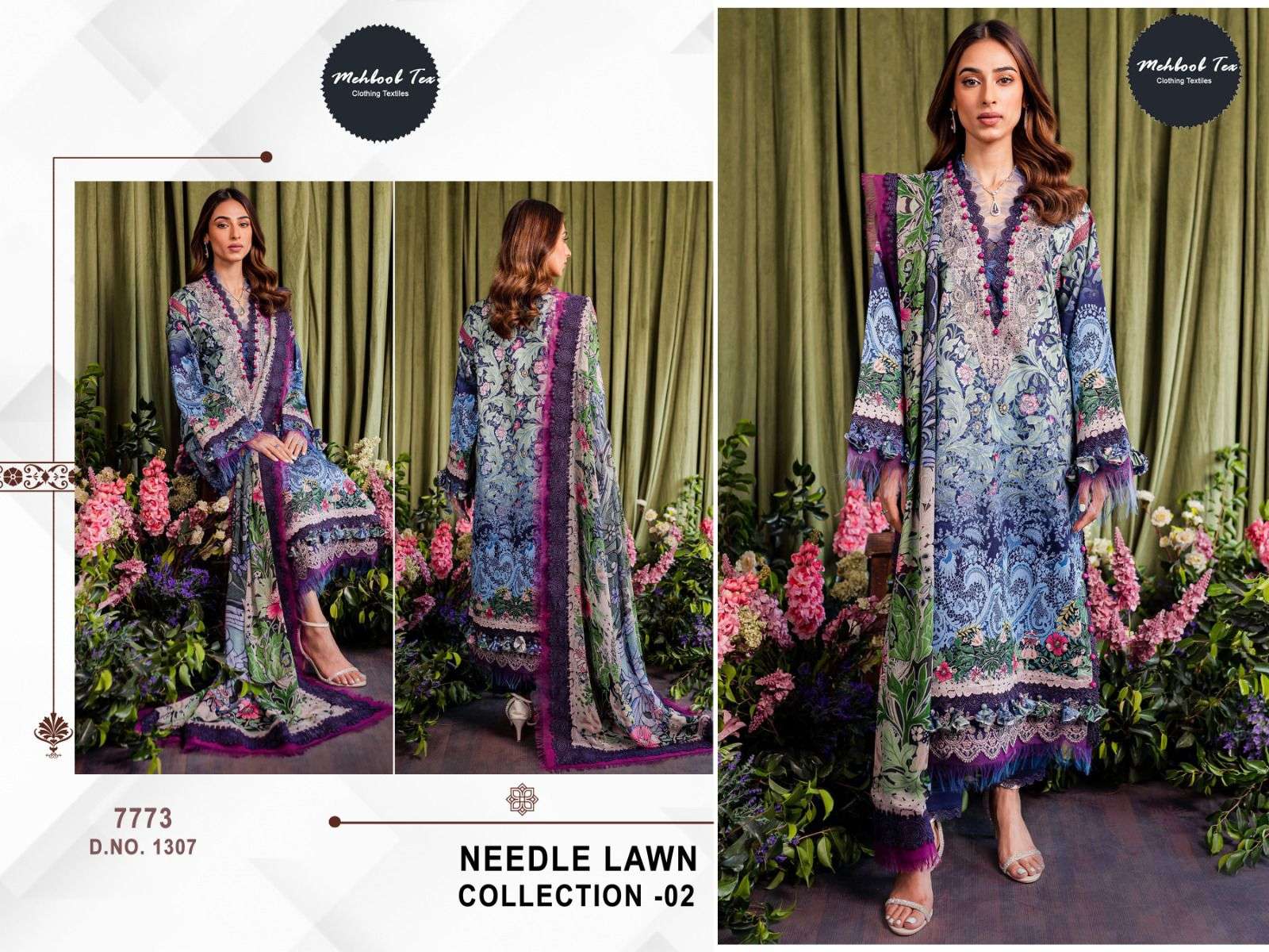 MEHBOOB TEX NEEDLE LAWN COLLECTION VOL 2 